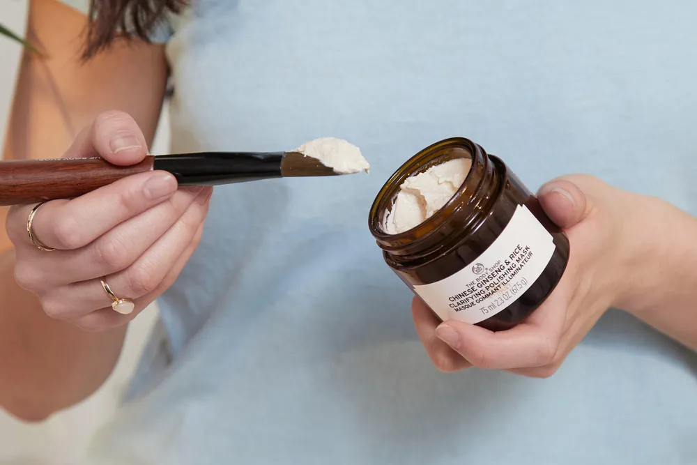 The Body Shop Chinese Ginseng and Rice Clarifying Polishing Mask Mall