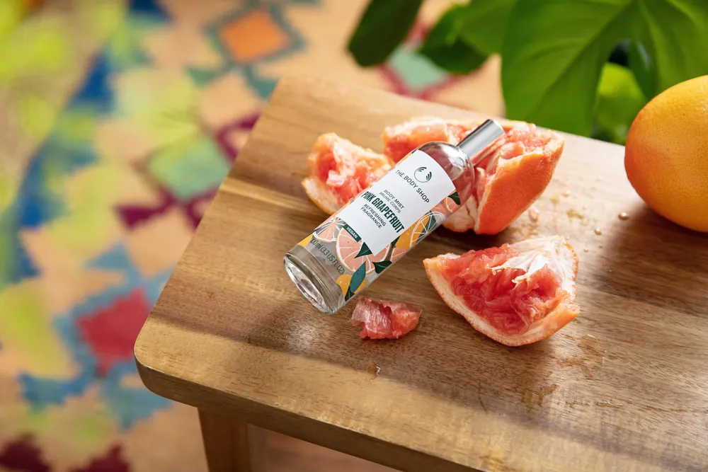 The body shop 2025 pink grapefruit body mist
