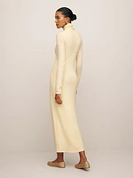 Azure Backless Knit Dress