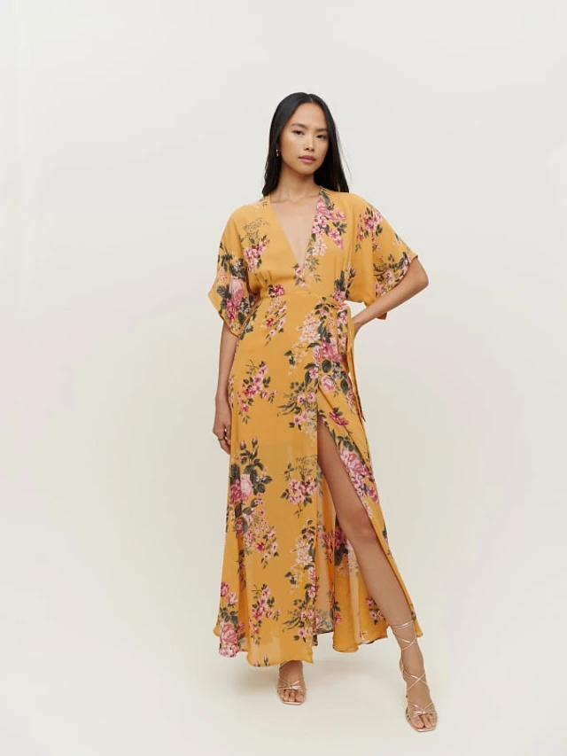 Reformation winslow wrap dress new arrivals