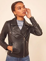 Reformation veda bad leather jacket online