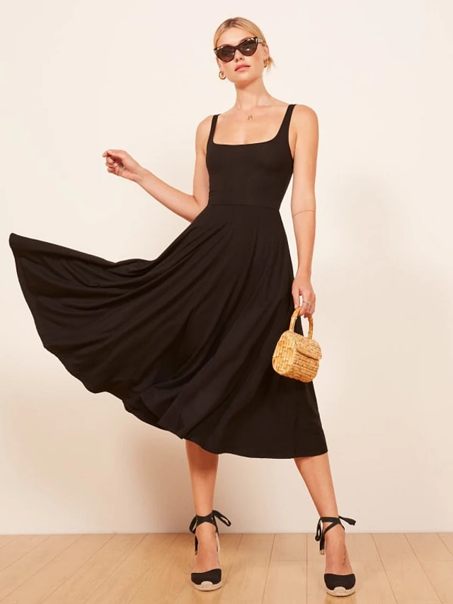 Rou midi fit & flare dress 2025