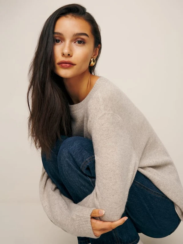 Reformation cashmere boyfriend sweater store