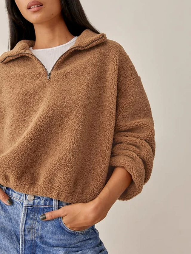 Reformation bolton zip jacket best sale