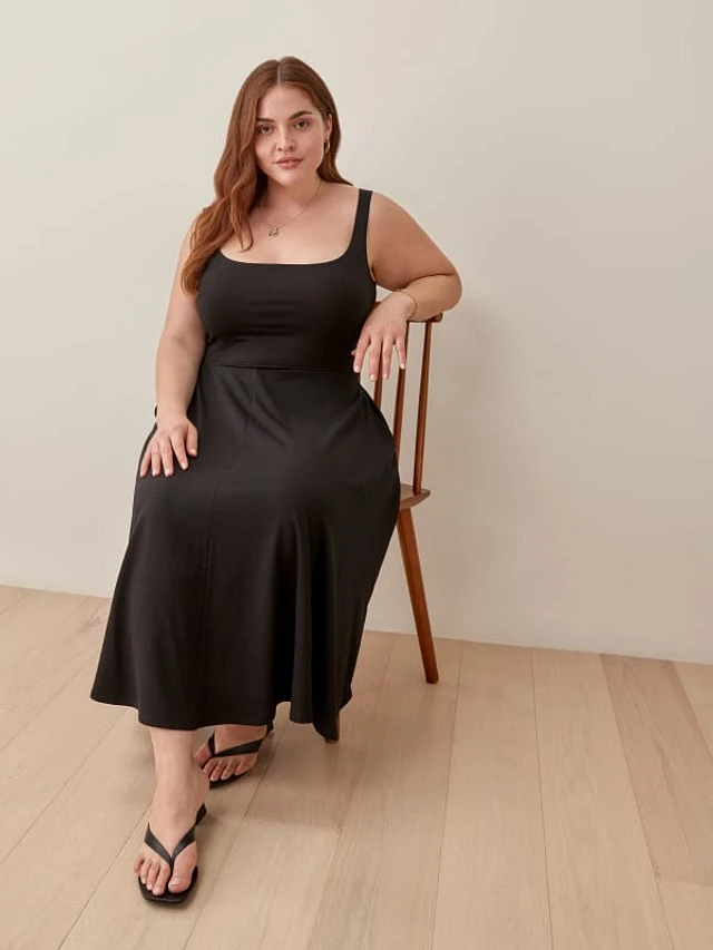 Rou midi fit & flare dress cheap