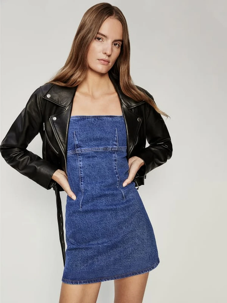 Reformation jean dress cheap
