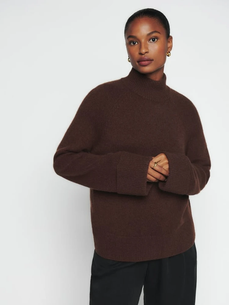 Oversized turtleneck top