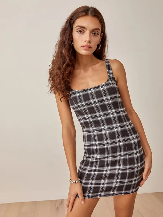 Reformation plaid dress 2025