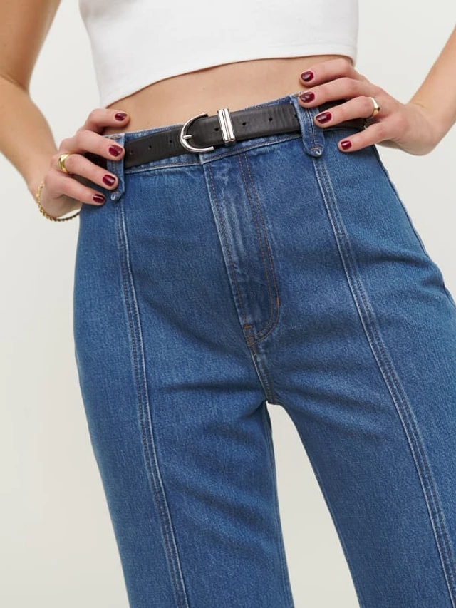 Reformation seamed jeans hotsell