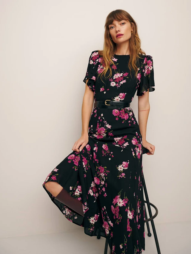 Reformation lena sheath dress sale
