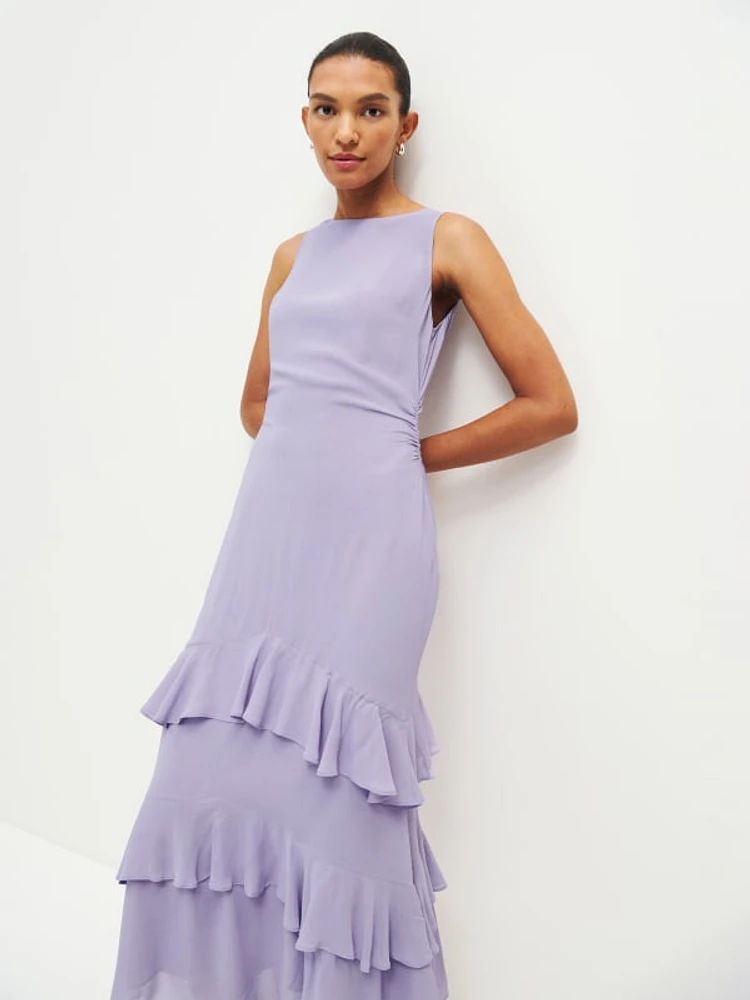 Reformation purple dress top