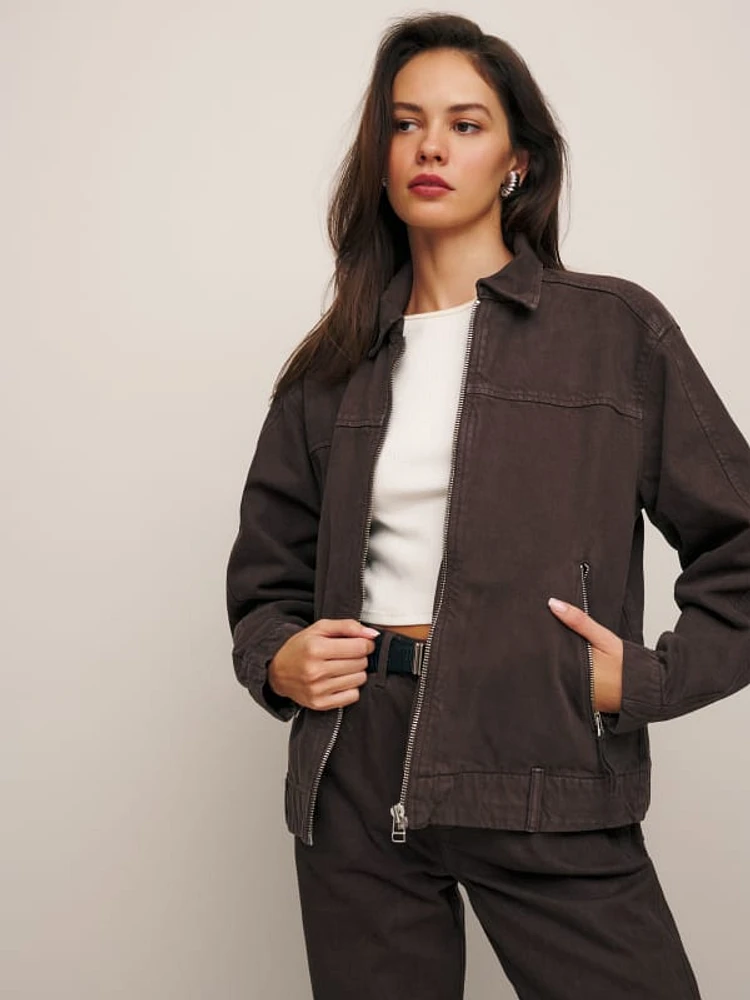 Reformation denim jacket cheap