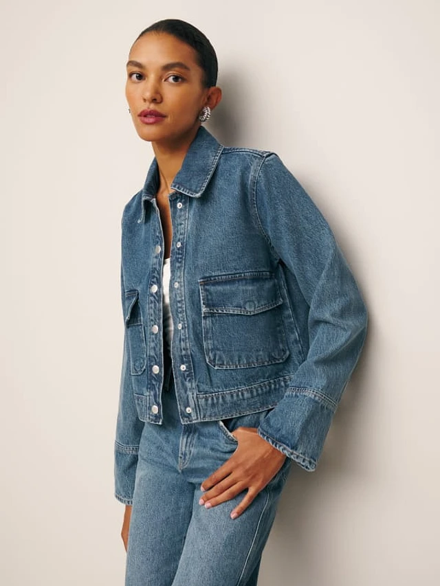 Reformation jean jacket on sale