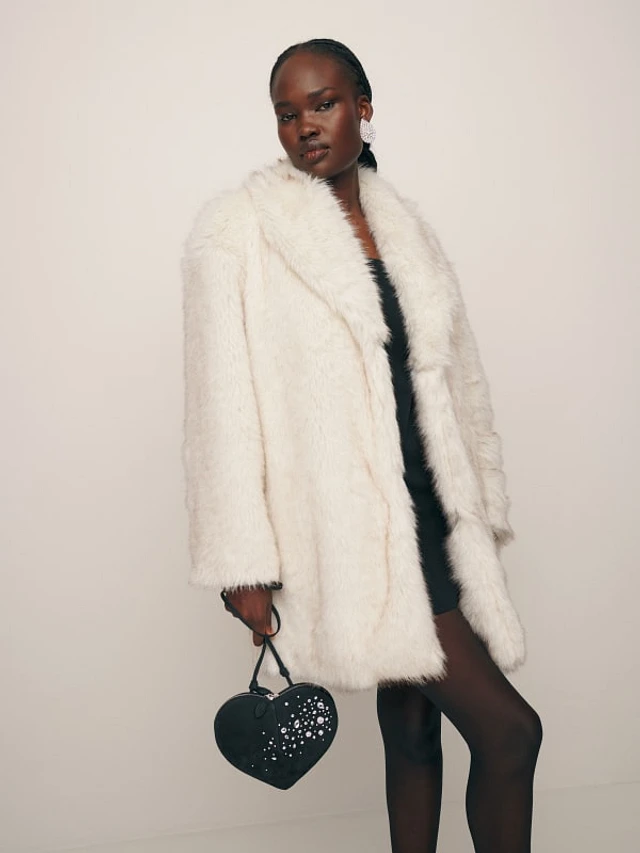 Reformation fur coat new arrivals