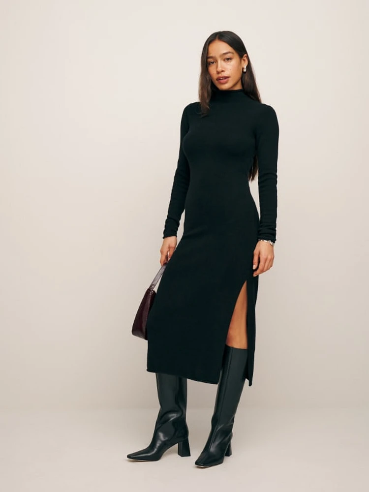 Cashmere midi dress clearance