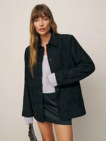 Veda suede jacket cheap