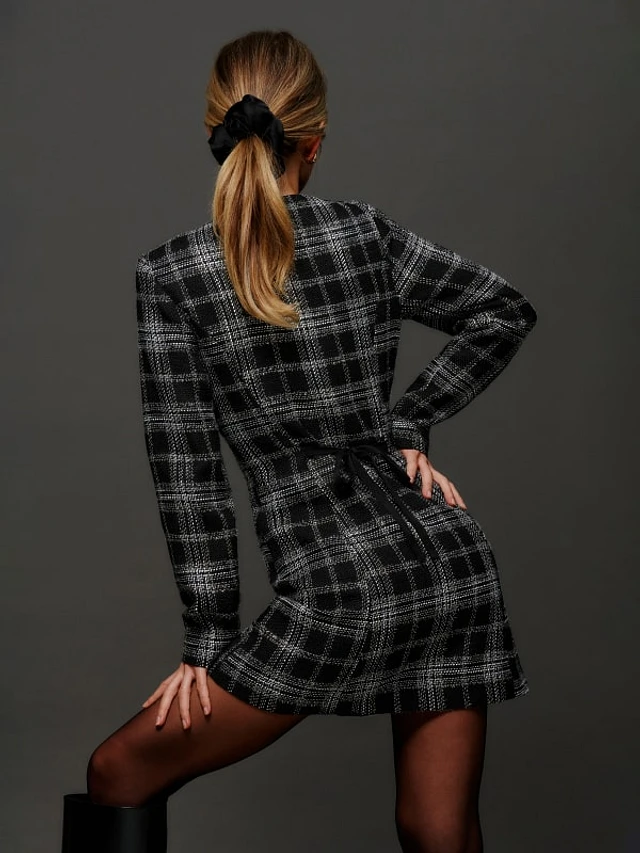 Reformation plaid dress hotsell
