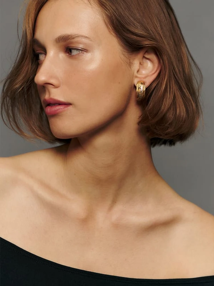 Ysl hoop earrings cheap