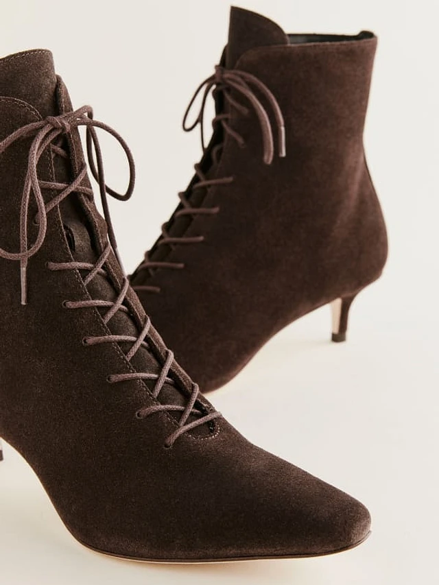 Reformation lace up boots 2025