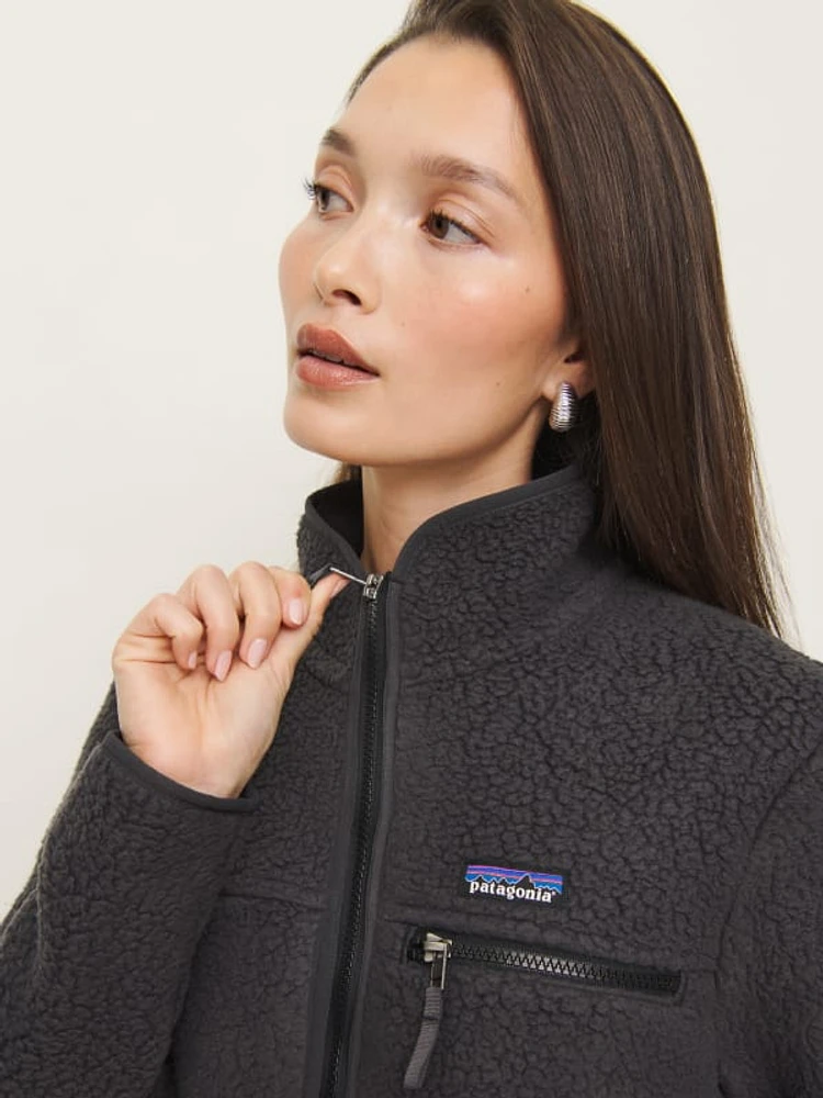 Patagonia retro pile jacket black online