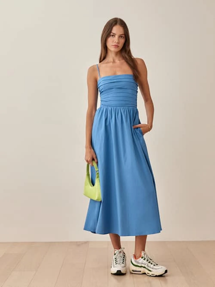 Reformation ナタリアドレス Reformation Aspen Linen Top | Saks Fifth Avenue