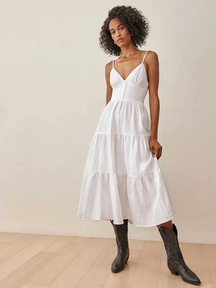 海外ファッションブランド通販サイト【公式】 Adria Reformation Linen Row Bethesda | Dress ワンピース