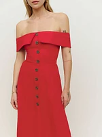 Reformation Adriel Linen Dress | Bethesda Row
