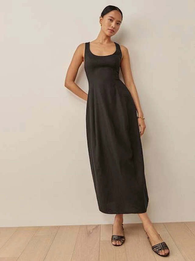 Reformation Adriel Linen Dress | Bethesda Row