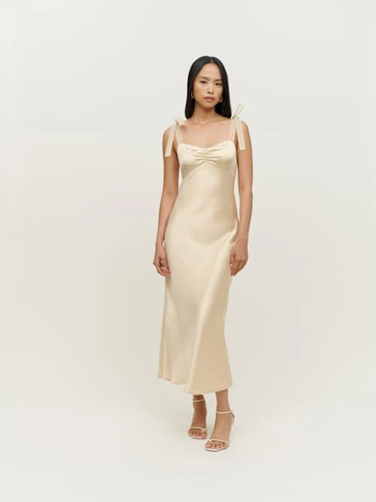 Reformation Alene Silk Dress | Bethesda Row
