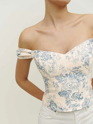 通販 激安 Top Linen Emerald Reformation | Row Bethesda トップス