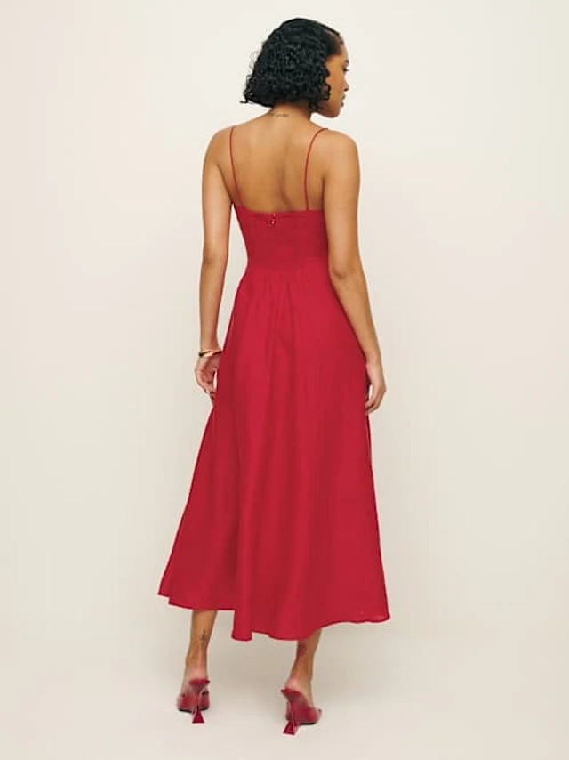 Reformation Monette Linen Dress | Bethesda Row Reformation Monette Linen Dress | Bethesda Row