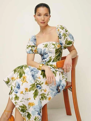 Reformation Marianne Linen Dress | Bethesda Row