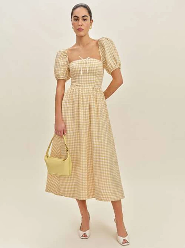 Reformation Marella Linen Dress | Bethesda Row Reformation Marella Linen Dress | Bethesda Row
