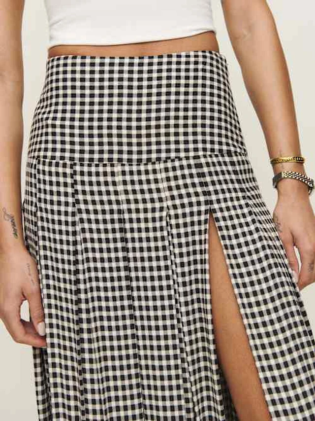 Nancy check skirt