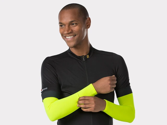 Hot Topic Pink Brown & Green Destructed Knit Arm Warmers at
