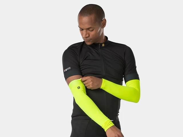 Hot Topic Pink Brown & Green Destructed Knit Arm Warmers at