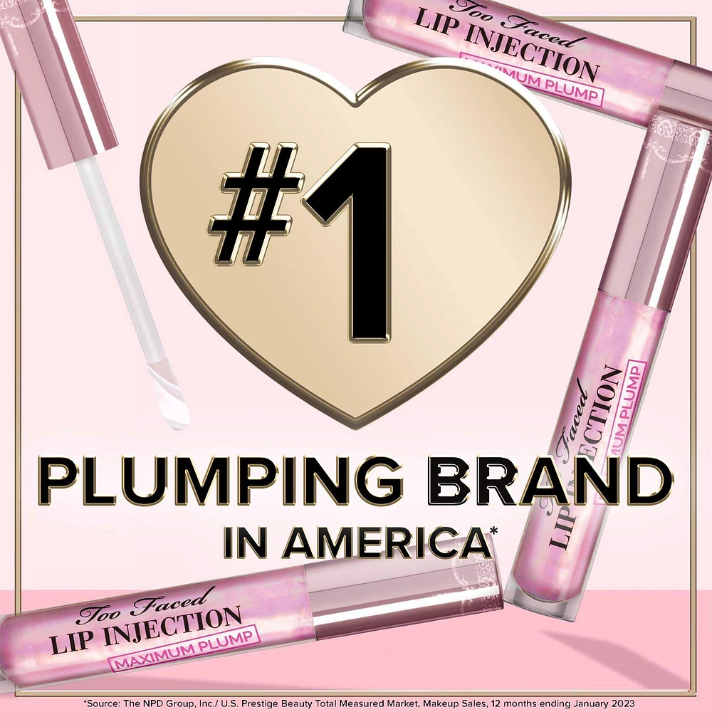 Too Faced Lip Injection Maximum Plump Extra Strength Lip Plumping Gloss ...