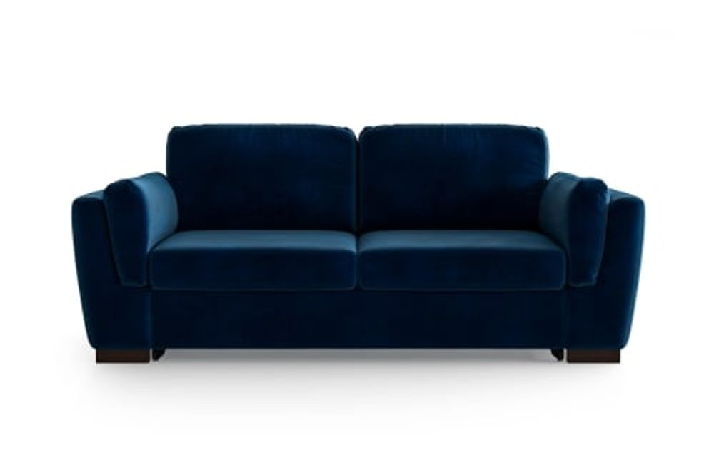 Marie Claire Home Canapé convertible 2 places en velours bleu | Maisons