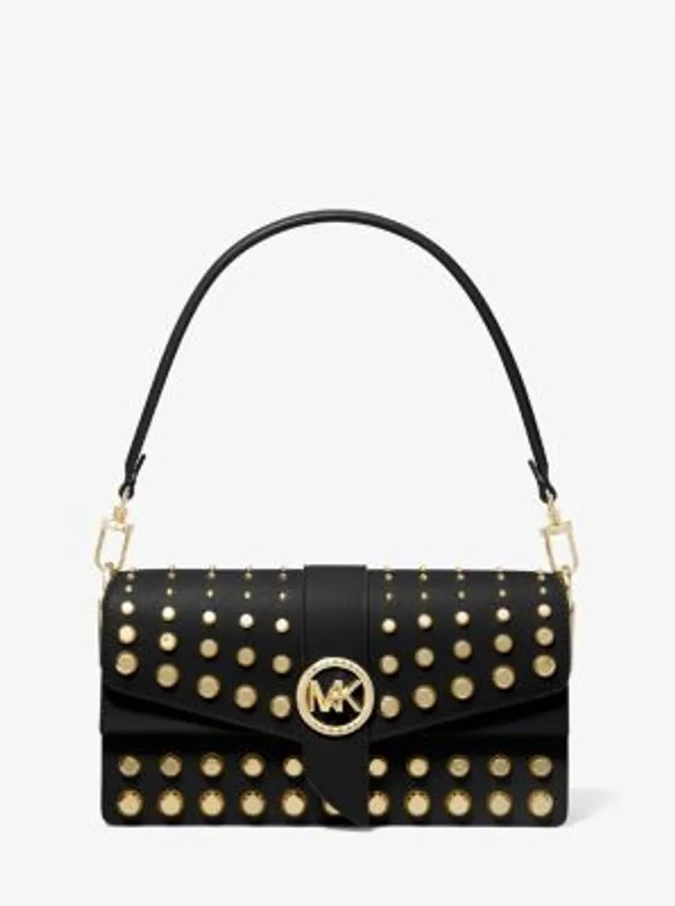 MICHAEL Michael Kors Greenwich Medium Studded Saffiano Leather