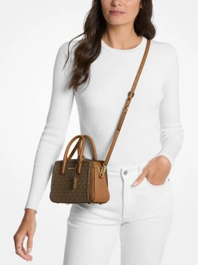 みーこ Michael Kors Cooper Color-Block Signature Logo Crossbody Bag with