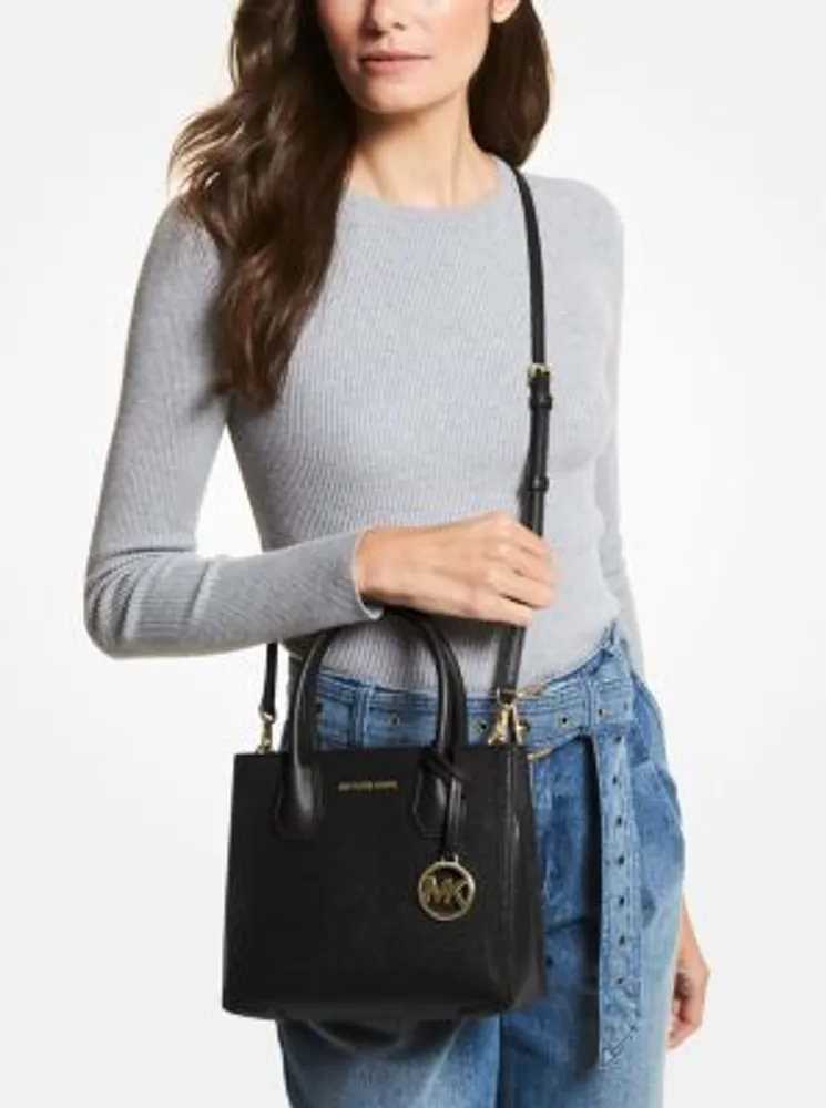 Michael michael kors mercer medium pebbled leather accordion crossbody bag hotsell
