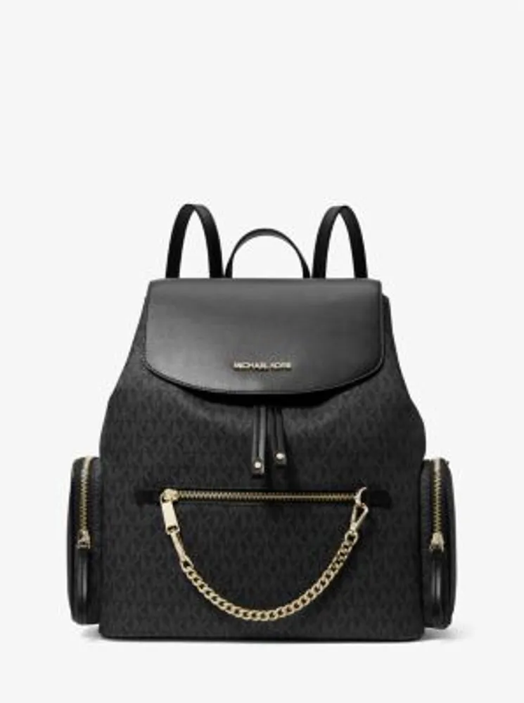 Michael kors jet 2025 set logo backpack