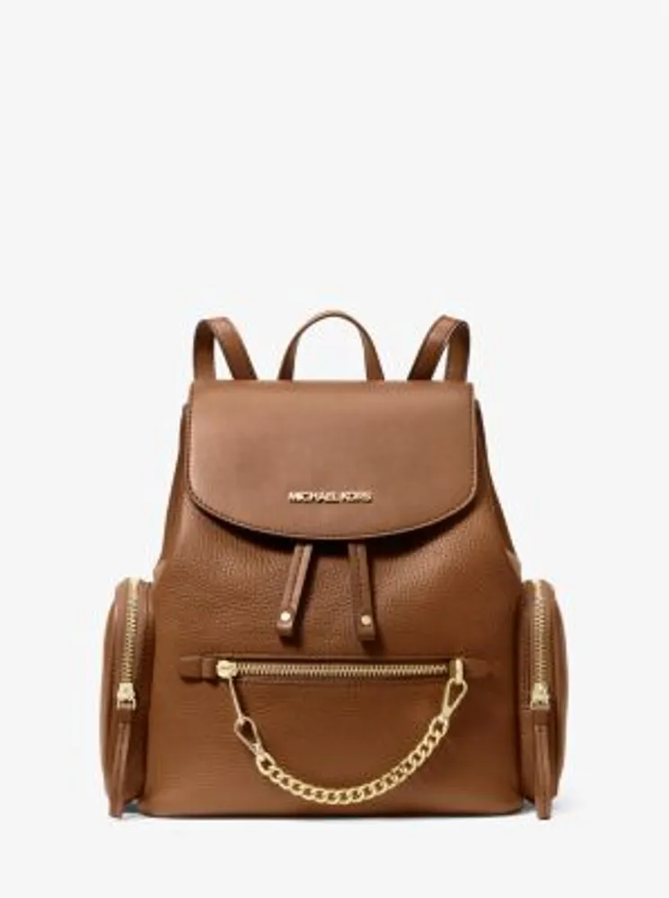 Michael kors pebbled leather backpack best sale