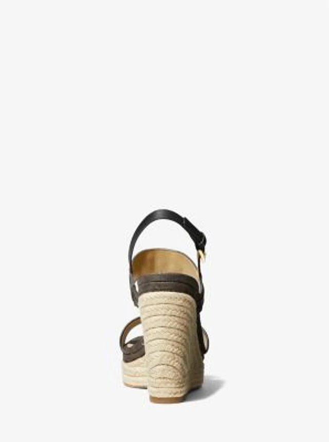 Michael Kors Camila Faux Leather Wedge Sandal | Arden Fair