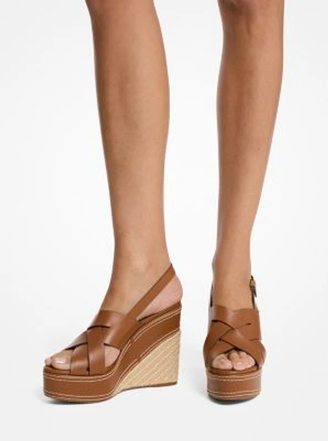【Michael Kors】☆サンダル☆Camila Faux Leather Wedge Sandal Michael Kors Camila Faux Leather Wedge Sandal | Arden Fair