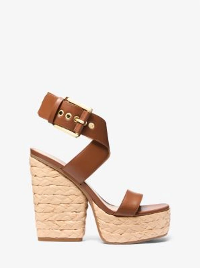 【Michael Kors】Rhoda プラットフォーム サンダル Michael Kors Rhoda Leather Platform Sandal | Arden Fair