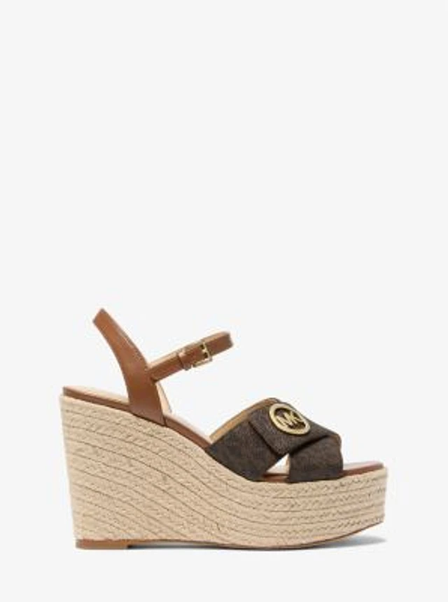 ☆ MICHAEL KORS☆ HANNAH デニム ウェッジ サンダル セール】HANNAH デニム ウェッジ サンダル（サンダル）｜MICHAEL