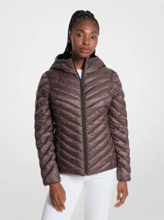 HAPPY HOLIDAYS SALE!!! Michael Kors logo print shops jacket