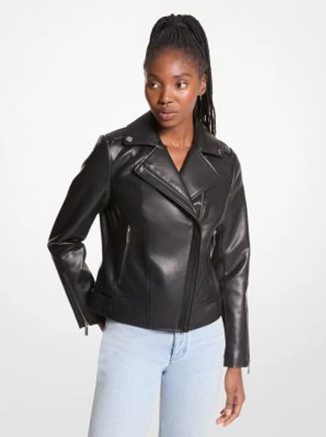 【MICHAEL KORS】Moto ジャケット Leather Moto Jacket | Michael Kors [US]