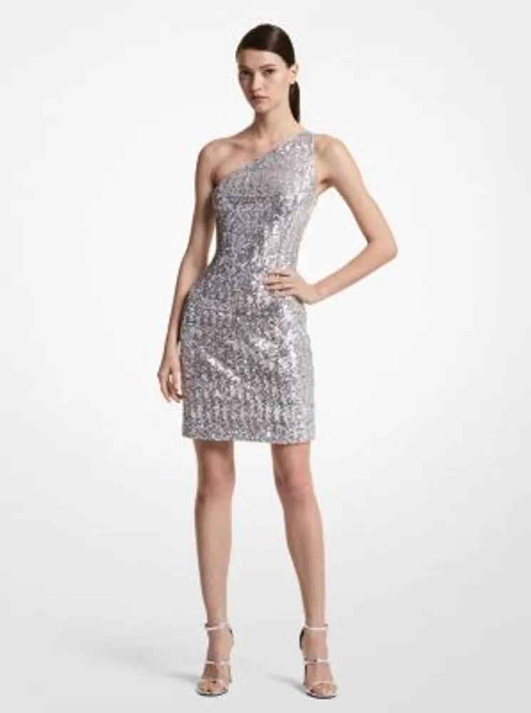 Embroidered lace tiered dress cheap michael kors